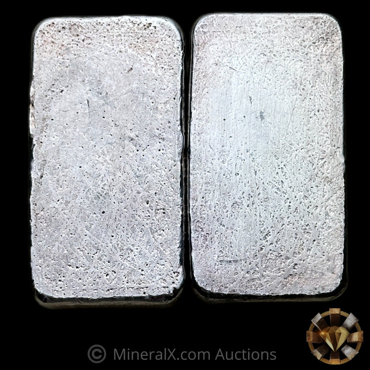 x2 250g Brinks CMP Engelhard Vintage Silver Bar Lot