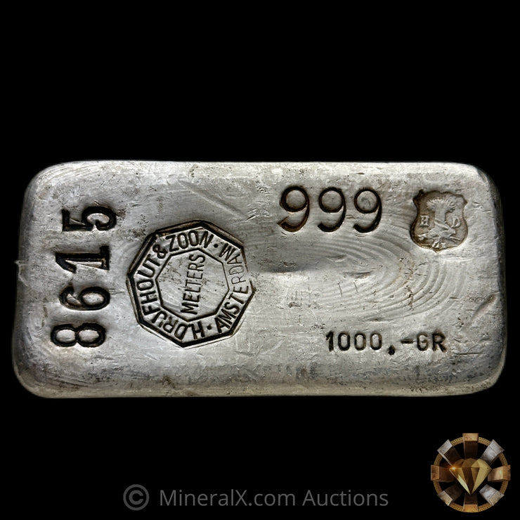 1000g (Kilo) Drijfhout & Zoon Melters Amsterdam Vintage Silver Bar