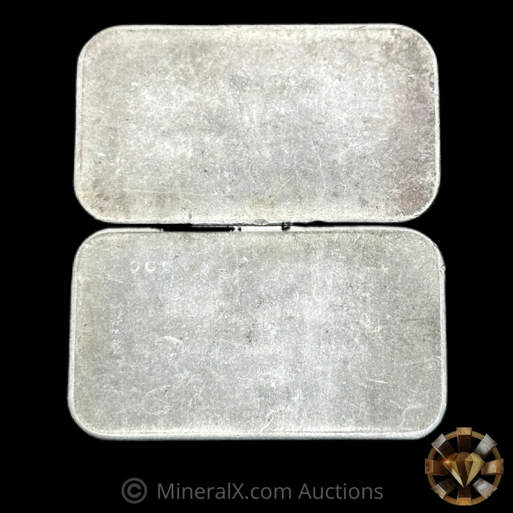 x2 1oz Silvertowne Vintage Silver Bar Lot