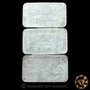 x3 5oz Engelhard P Loaf Vintage Silver Bar Lot