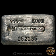 5oz Engelhard 3rd Series Bull Logo Vintage Silver Bar