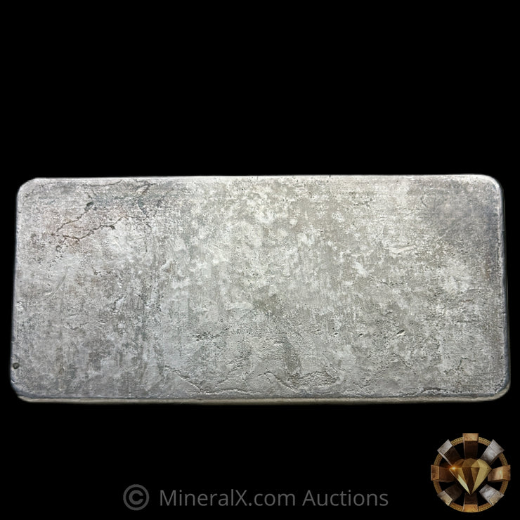 20oz Engelhard 3rd Series Bull Logo Flipped Serial Vintage Silver Bar