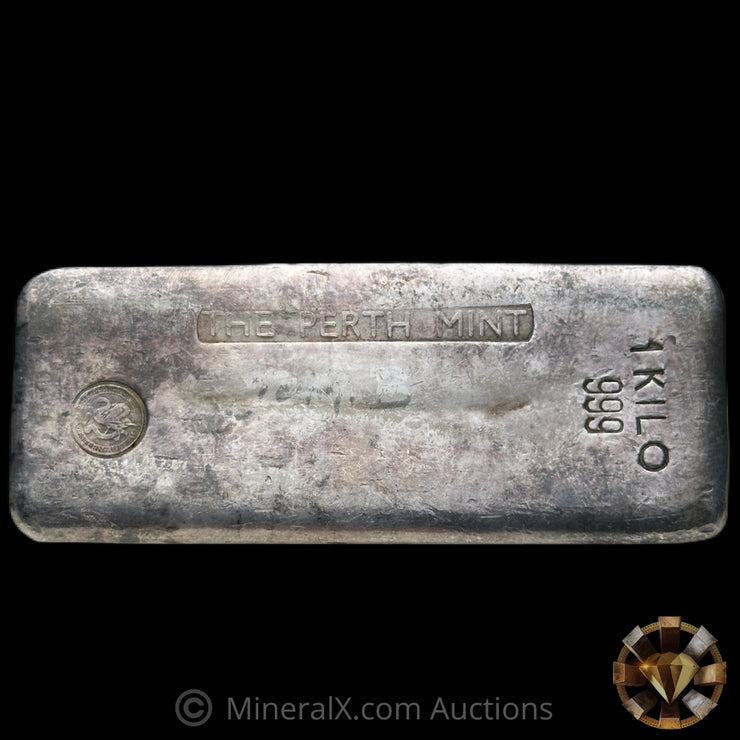 Kilo The Perth Mint Australia 2nd Series Vintage Silver Bar