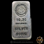 10.30oz Consolidated Mines & Metals Small 999.0 Variety Vintage Silver Bar