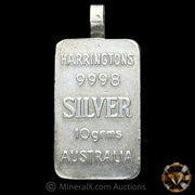 10g Harrington Metallurgy Australia Top "Harringtons" Variety Vintage Silver Pendant Bar