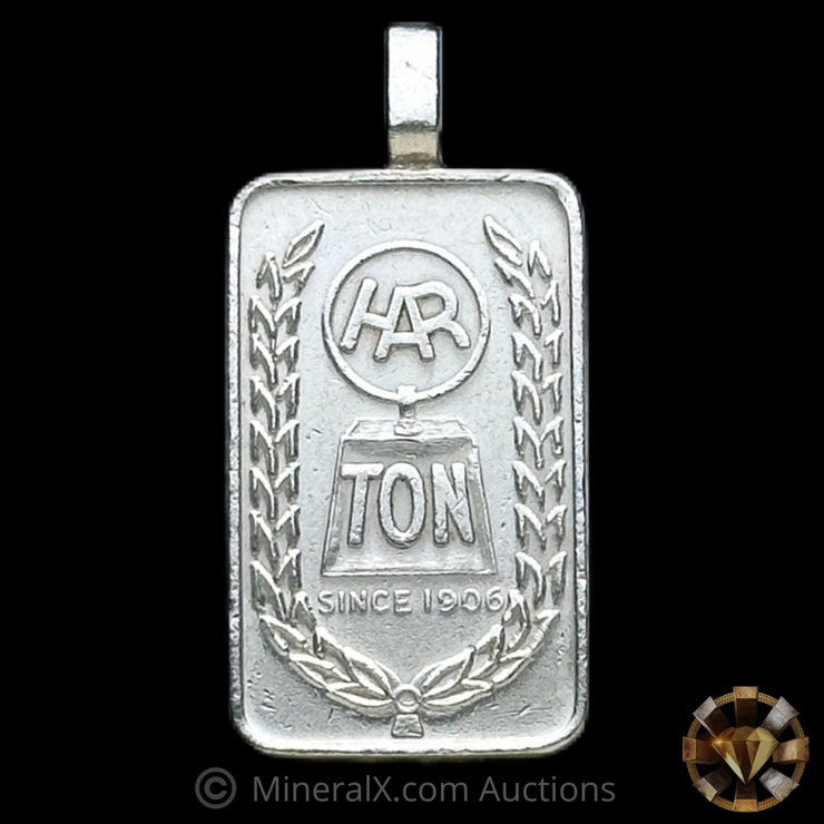10g Harrington Metallurgy Australia Gap Top Middle "Harringtons" Variety Vintage Silver Pendant Bar