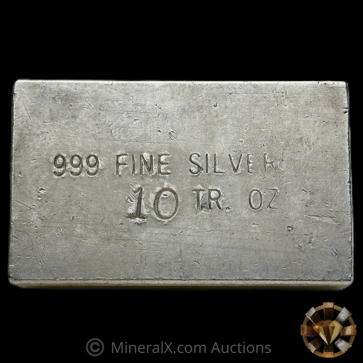 10oz AG Vintage Silver Bar