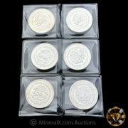 x6 1oz Mexican Libertad Silver Coin Lot (Mixed Dates)