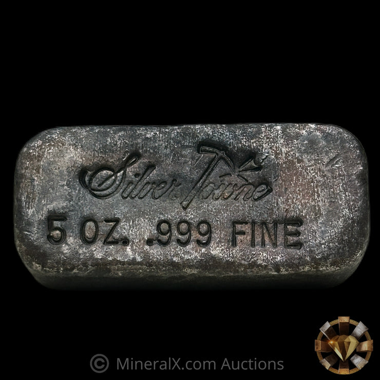 5oz Silvertowne Vintage Silver Bar With Low Serial