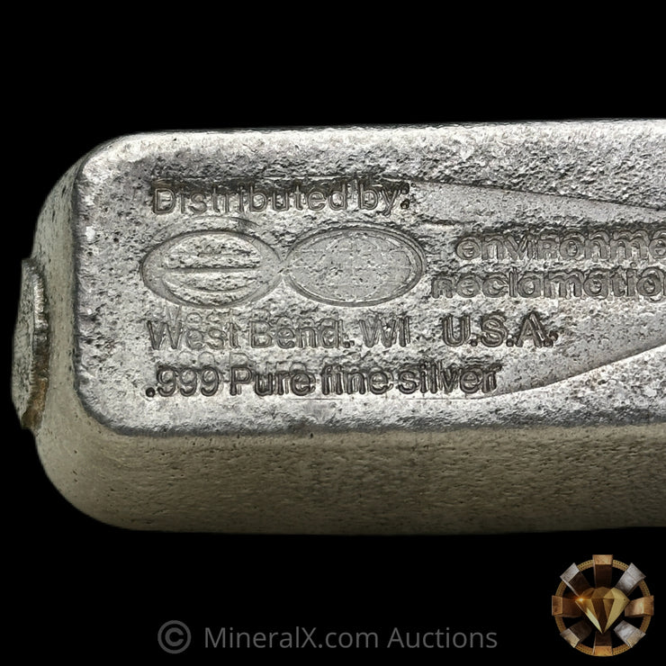 9.36oz B R MacKay Inc Vintage Silver Bar With Unique Environmental Reclamation Reverse Counterstamp