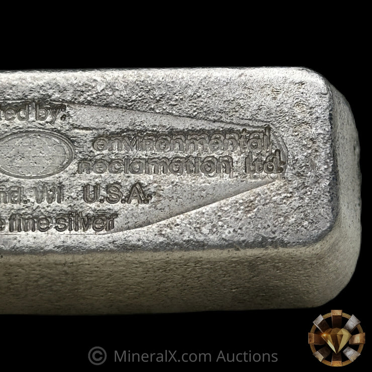 9.36oz B R MacKay Inc Vintage Silver Bar With Unique Environmental Reclamation Reverse Counterstamp