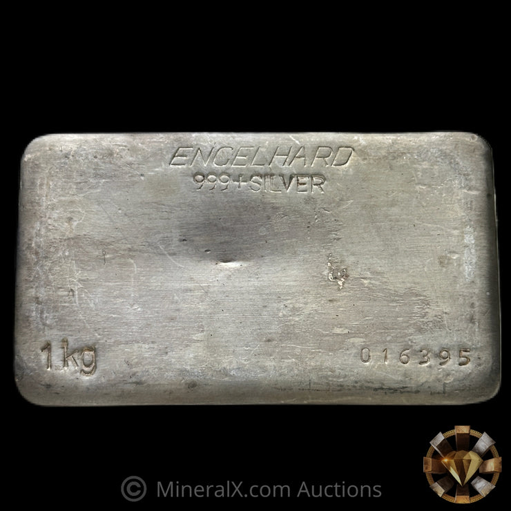 Kilo Engelhard Australia Vintage Silver Bar