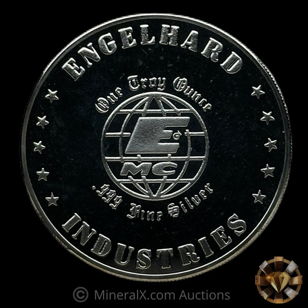 1oz Engelhard Industries Baker Service Club Service Award Bull Logo Vi ...