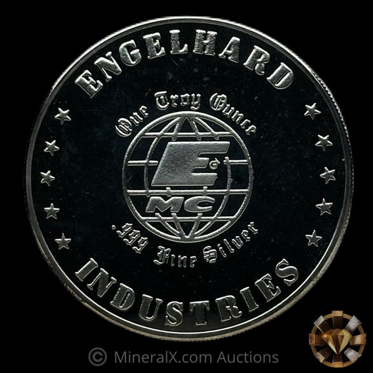1oz Engelhard Industries Baker Service Club Service Award Bull Logo Vintage Silver Coin