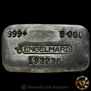 5oz Engelhard 5th Series Floating Decimal Bull Logo Vintage Silver Bar