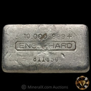 10oz Engelhard 3rd Series "Full 8" Double Partial X Prefix 6 Digit Vintage Silver Bar