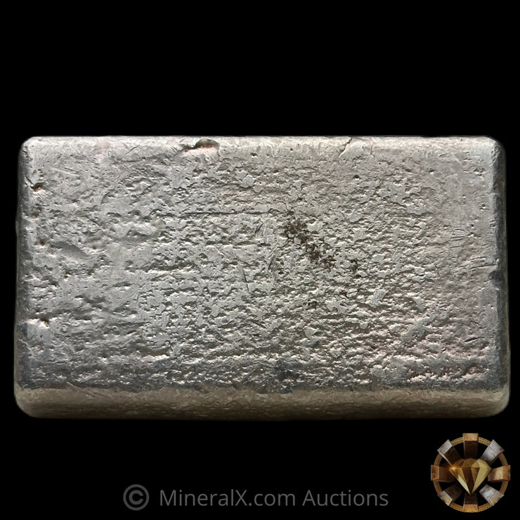10oz Engelhard 3rd Series "Full 8" Double Partial X Prefix 6 Digit Vintage Silver Bar