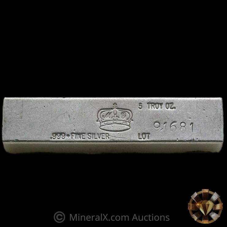 5oz Crown Mint Vintage Silver Bar