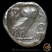 Greek Attica Athens AR Tetradrachm Owl Ancient Silver Coin Raw