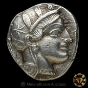 Greek Attica Athens AR Tetradrachm Owl Ancient Silver Coin Raw