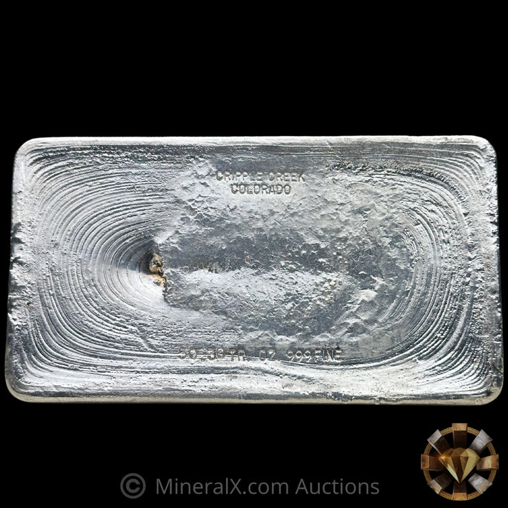 50.30oz Cripple Creek Unusual Weight Class Vintage Silver Bar