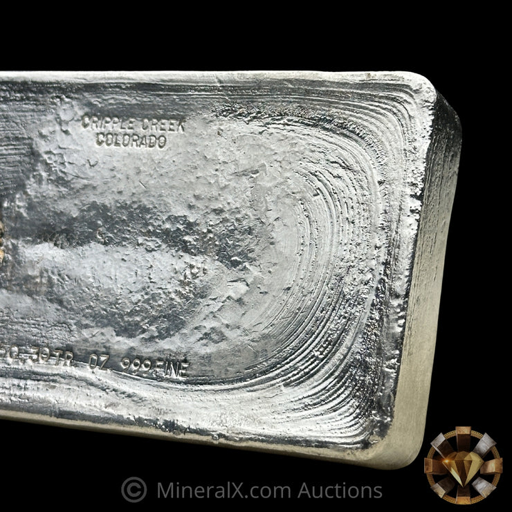 50.30oz Cripple Creek Unusual Weight Class Vintage Silver Bar