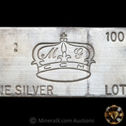100oz Crown Mint Vintage Silver Bar