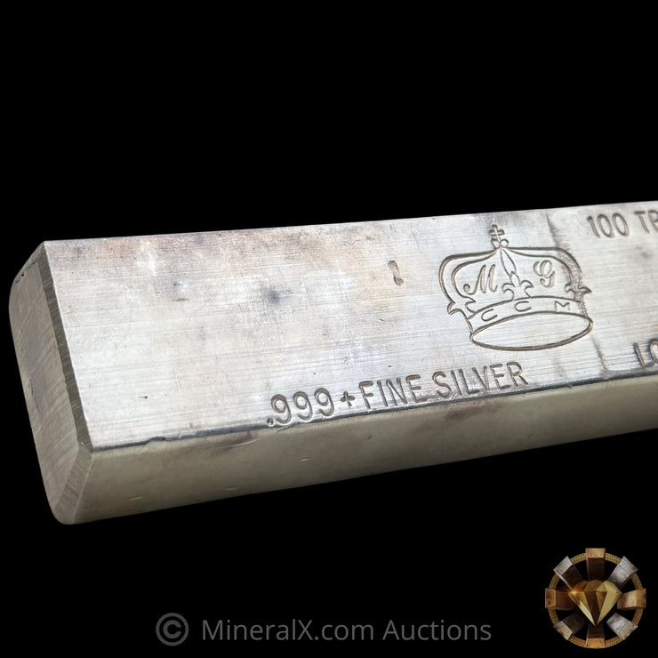 100oz Crown Mint Vintage Silver Bar
