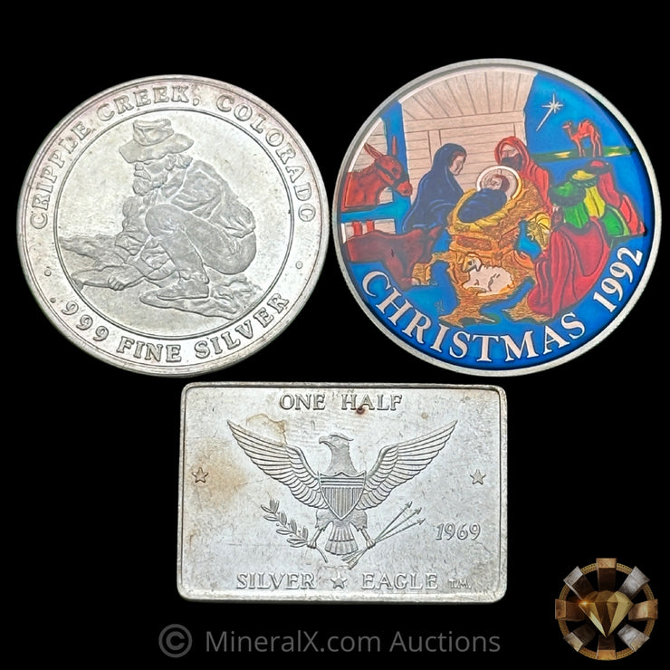 2.5oz Misc Vintage Silver Lot