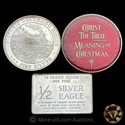 2.5oz Misc Vintage Silver Lot