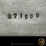 100oz Engelhard Vintage Extruded Silver Bar With Unique Hand Stamped A Prefix Serial