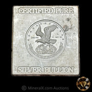 10oz Certified Pure Vintage Silver Cube Bar