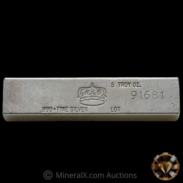 5oz Crown Mint Vintage Silver Bar