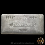 20oz Engelhard 3rd Series Bull Logo Flipped Serial Vintage Silver Bar