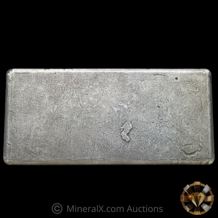 20oz Engelhard 3rd Series Bull Logo Flipped Serial Vintage Silver Bar