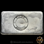 Kilo Engelhard Australia Reverse Stamp Vintage Silver Bar With Rare SILEC Counterstamp