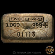 3oz Engelhard 2nd Series Top Hallmark Tight 999 Variety Vintage Silver Bar With Low Serial
