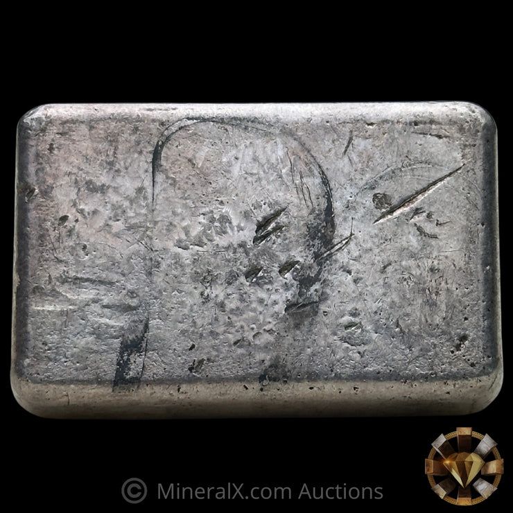 10oz Wessex Large Logo Vintage Silver Bar With Low 2 Digit Serial