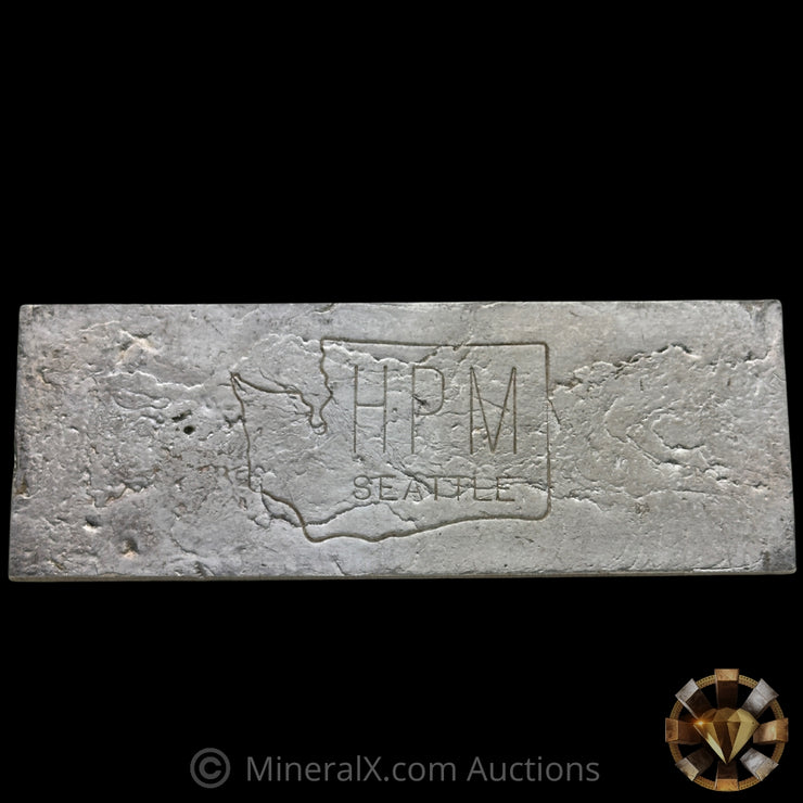 25.05oz Hallmark Precious Metals HPM Vintage Silver Bar With Unique Reverse Stamp Hallmark