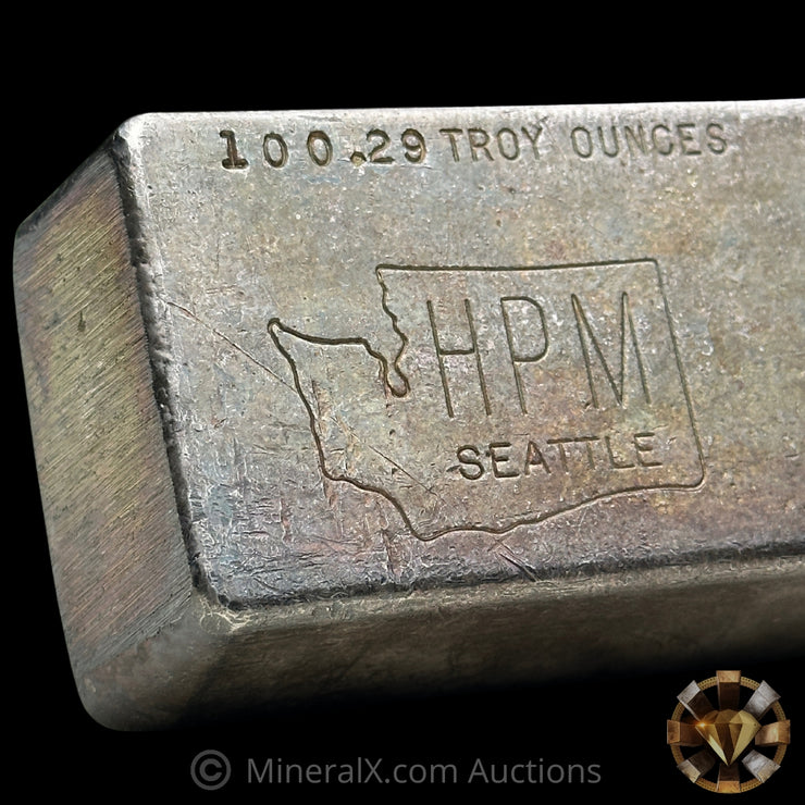 100.29oz Hallmark Precious Metals HPM Vintage Silver Bar