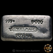 5oz Engelhard Bull Logo Vintage Silver Bar With 1981 Dated Reverse Inscription