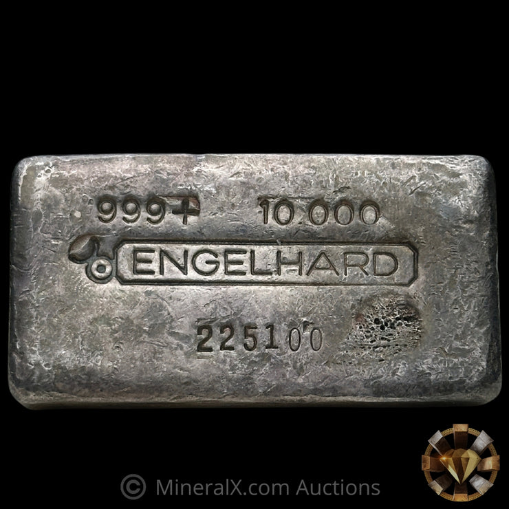 10oz Engelhard Bull Logo Vintage Silver Bar