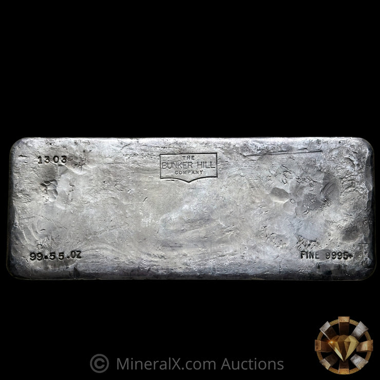 99.55oz The Bunker Hill Company Vintage Silver Bar