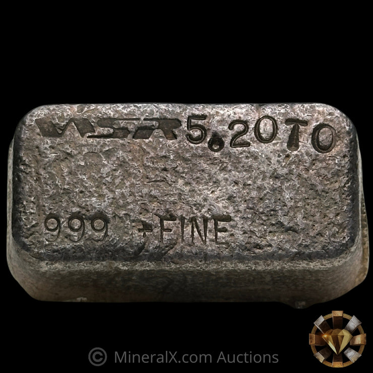 5.2oz WSR Western States Refining Vintage Silver Bar