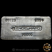 20oz Engelhard 3rd Series Bull Logo Flipped Serial Vintage Silver Bar