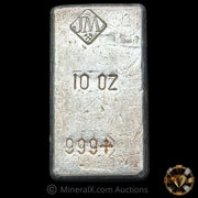 10oz JM Johnson Matthey Reverse Stamp Vintage Silver Bar