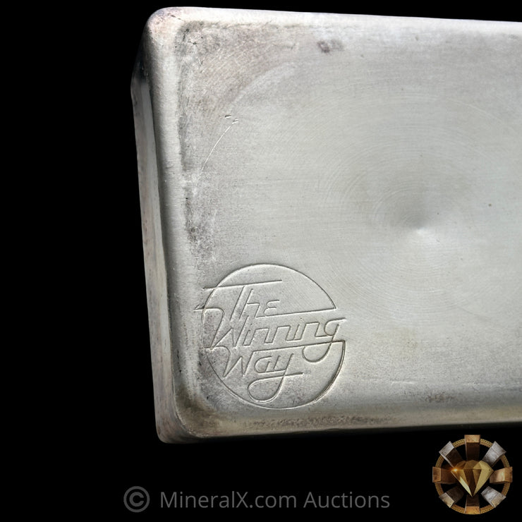 1.5kg (1 1/2 Kilo) Engelhard Australia "The Winning Way" Vintage Silver Bar With Low Serial