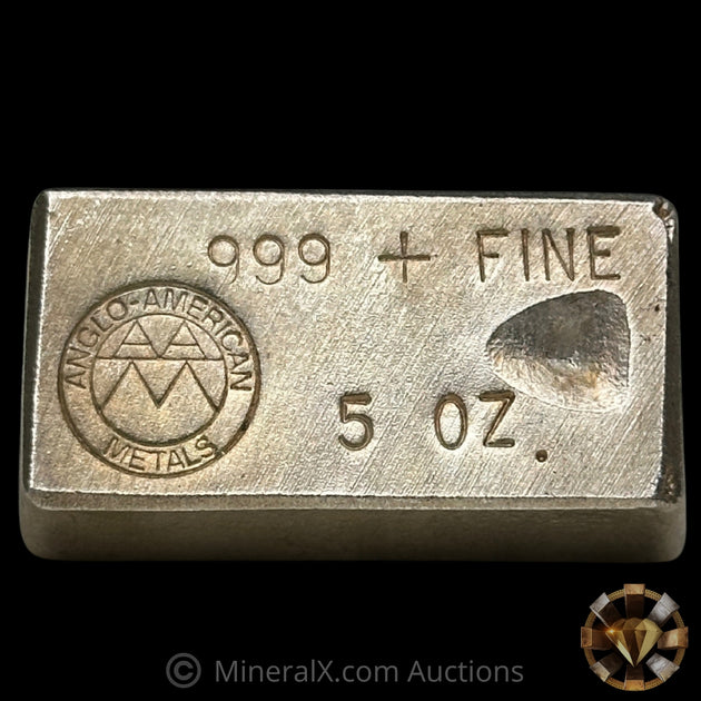 Angelo Silver 5oz Angelo American Metals Variety Vintage Silver Bar – MineralX