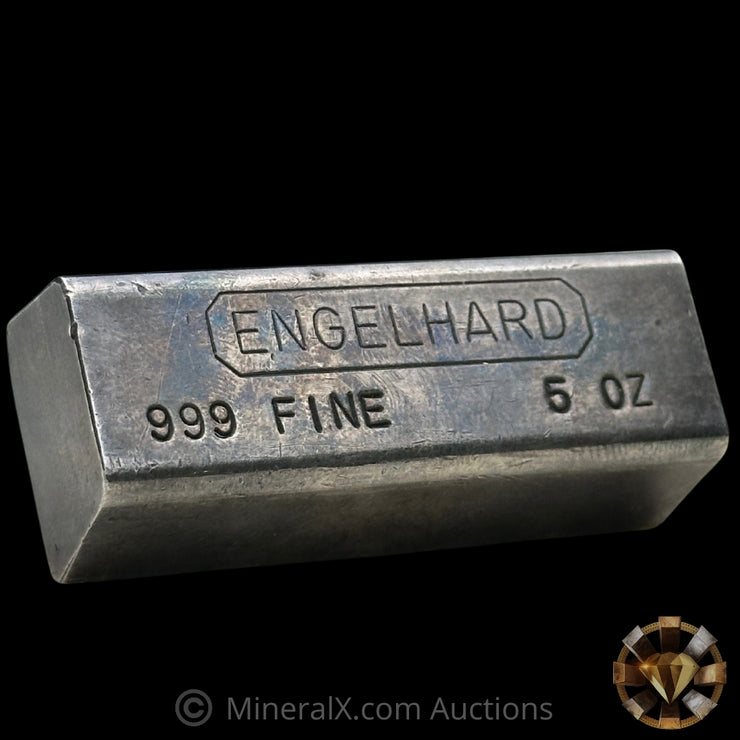 5oz Engelhard Full Hallmark Industrial Extruded Vintage Silver Bar Wit ...