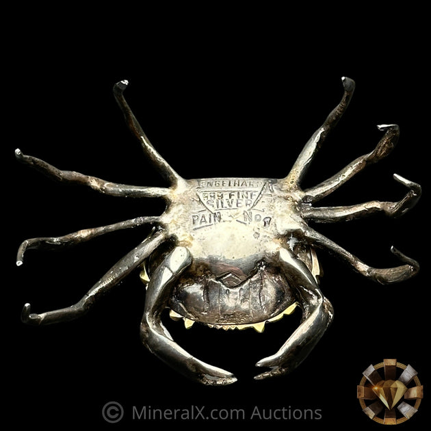 1.84oz Engelhard Spain Exceedingly Rare Crab 999 Pure Silver Vintage S ...